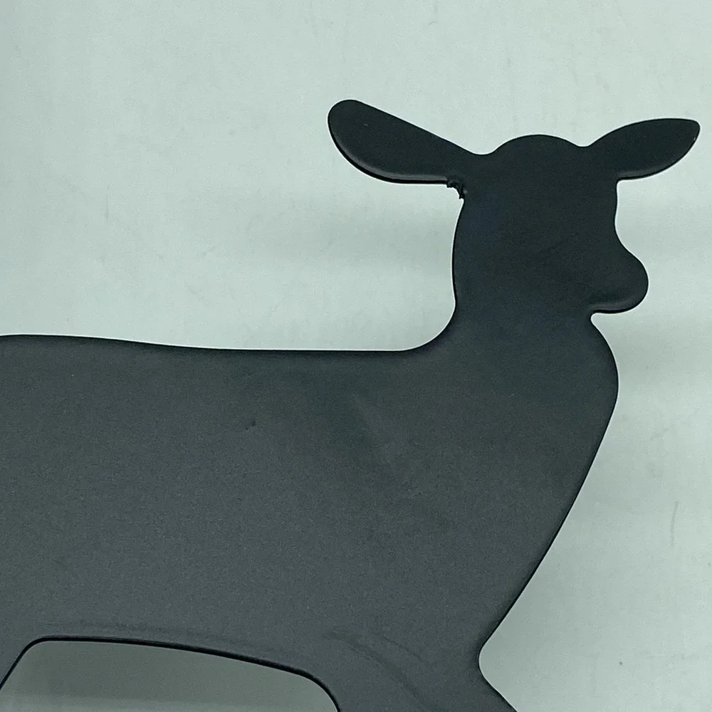 Decorative Buck And Doe Metal Bookends Black Cabincore Man Cave Deer‎
